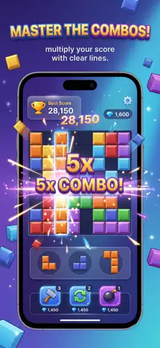 Block Master blok yerleştirme ekranı